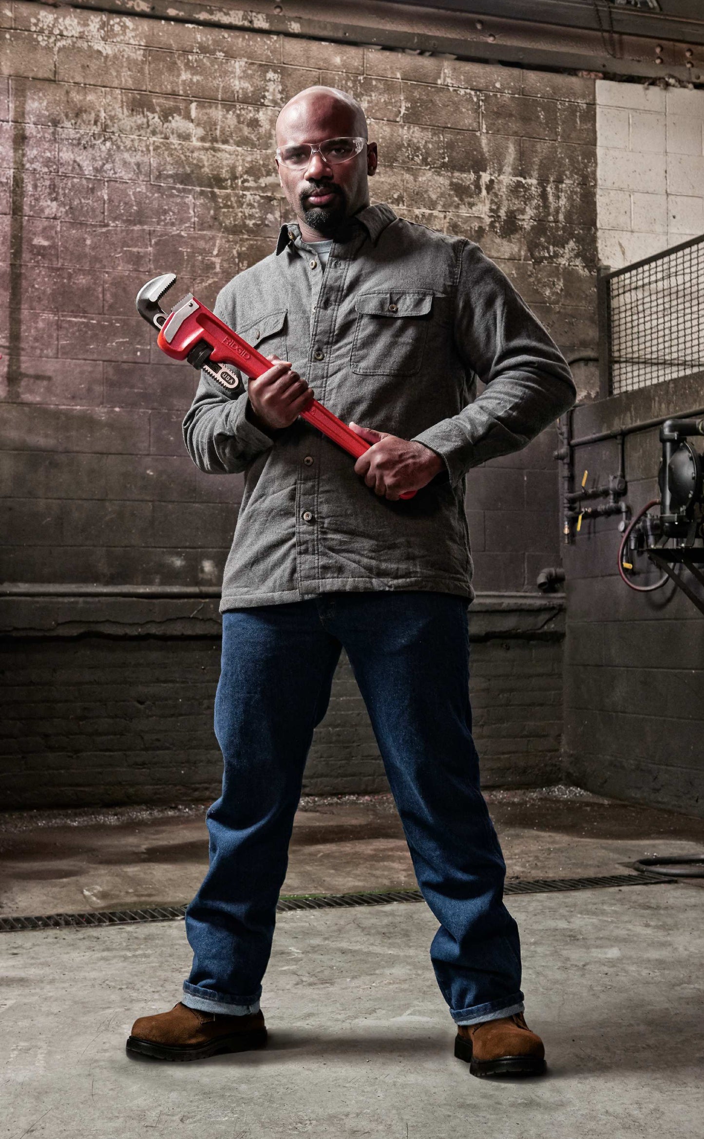 RIDGID 18" (450 mm) Heavy-Duty Straight Pipe Wrench