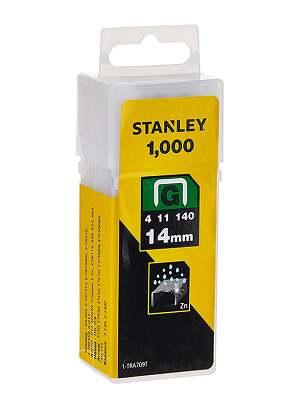 STANLEY 14MM TYPE G HEAVY DUTY STAPLES (PACK OF 1000PCS)