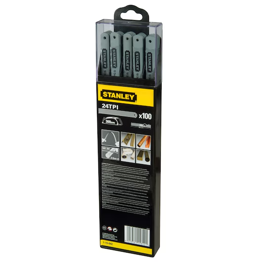 STANLEY  24 TEETH/INCH- 300 MM / 100 PIECES HACKSAW BLADES