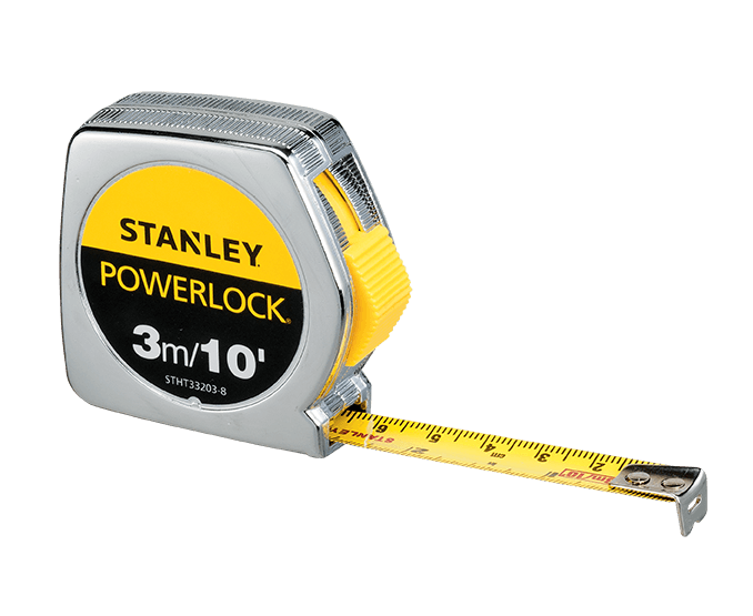 STANLEY POWER LOCK M.TAPE 3M/EX13MM METRIC-IMPERIAL