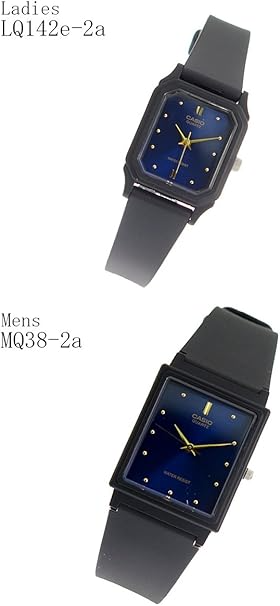Casio Couple Watch Set – MQ-38-2ADF & LQ-142E-2ADF (His & Hers)