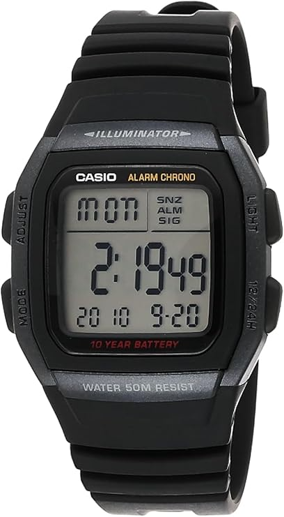 CASIO DIGITAL MENS WATCH W-96H-1BVDF