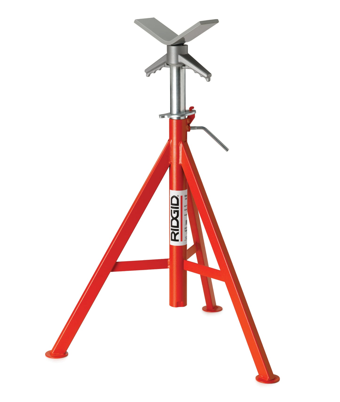 RIDGID VJ-99 28" (71.12 cm) - 52" (1.32 m) V-Head High Pipe Stand