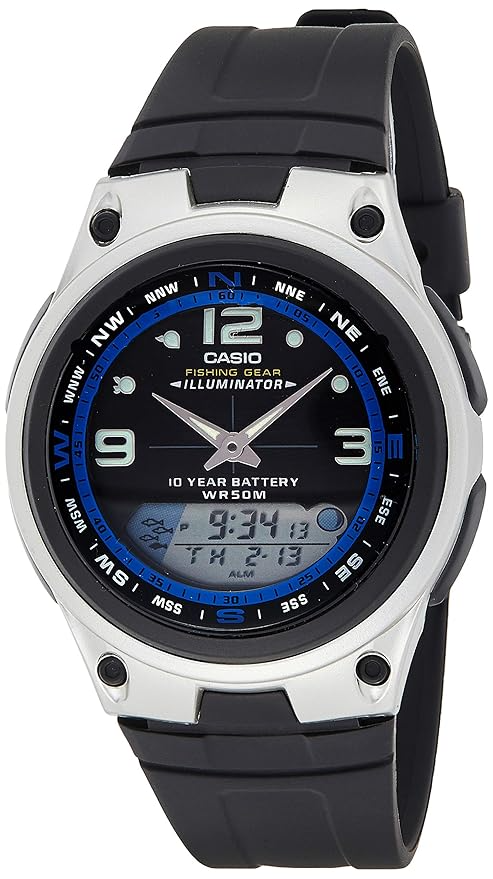 CASIO ANALOG-DIGITAL MENS WATCH AW-82-1AVDF