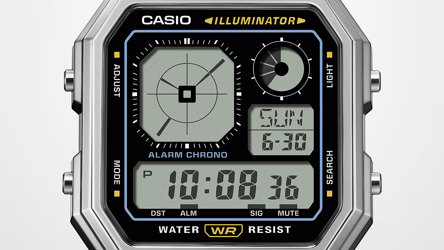 CASIO DIGITAL VINTAGE UNISEX WATCH A130WE-1ADF