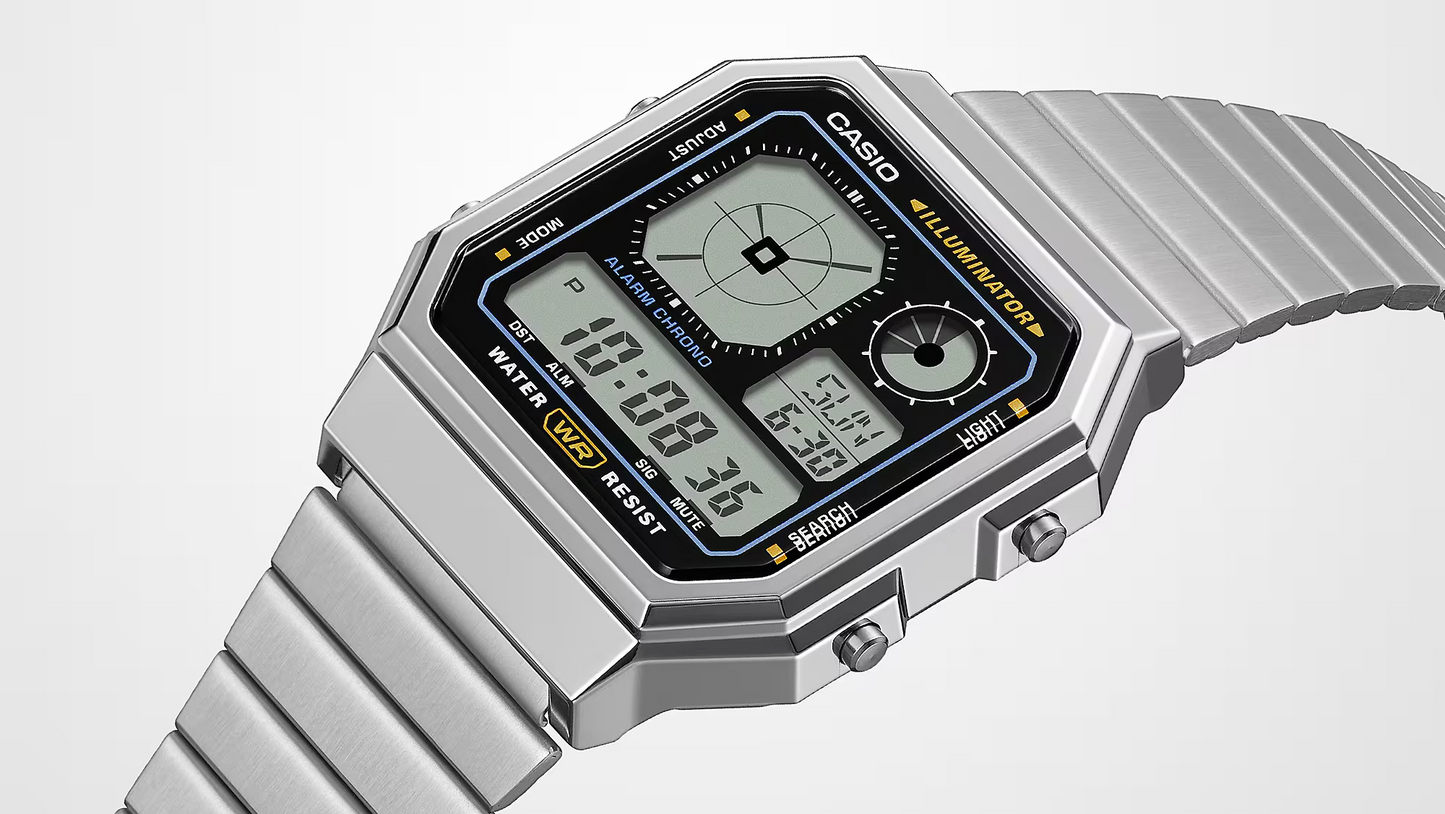 CASIO DIGITAL VINTAGE UNISEX WATCH A130WE-1ADF