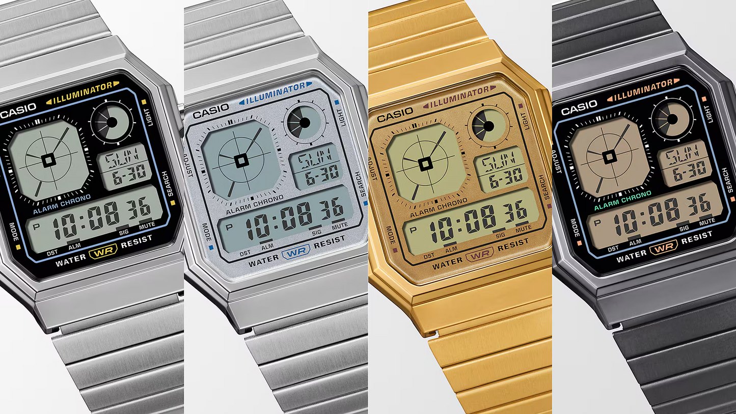 CASIO DIGITAL VINTAGE UNISEX WATCH A130WE-1ADF