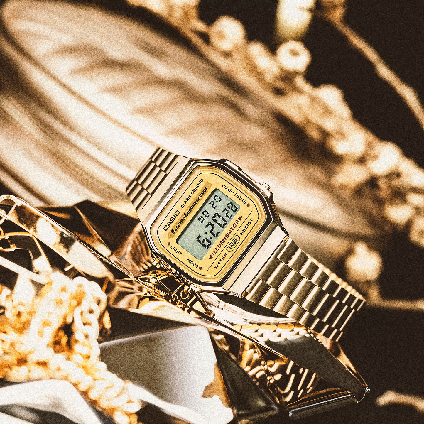 CASIO VINTAGE DIGITAL UNISEX WATCH A168WG-9WDF