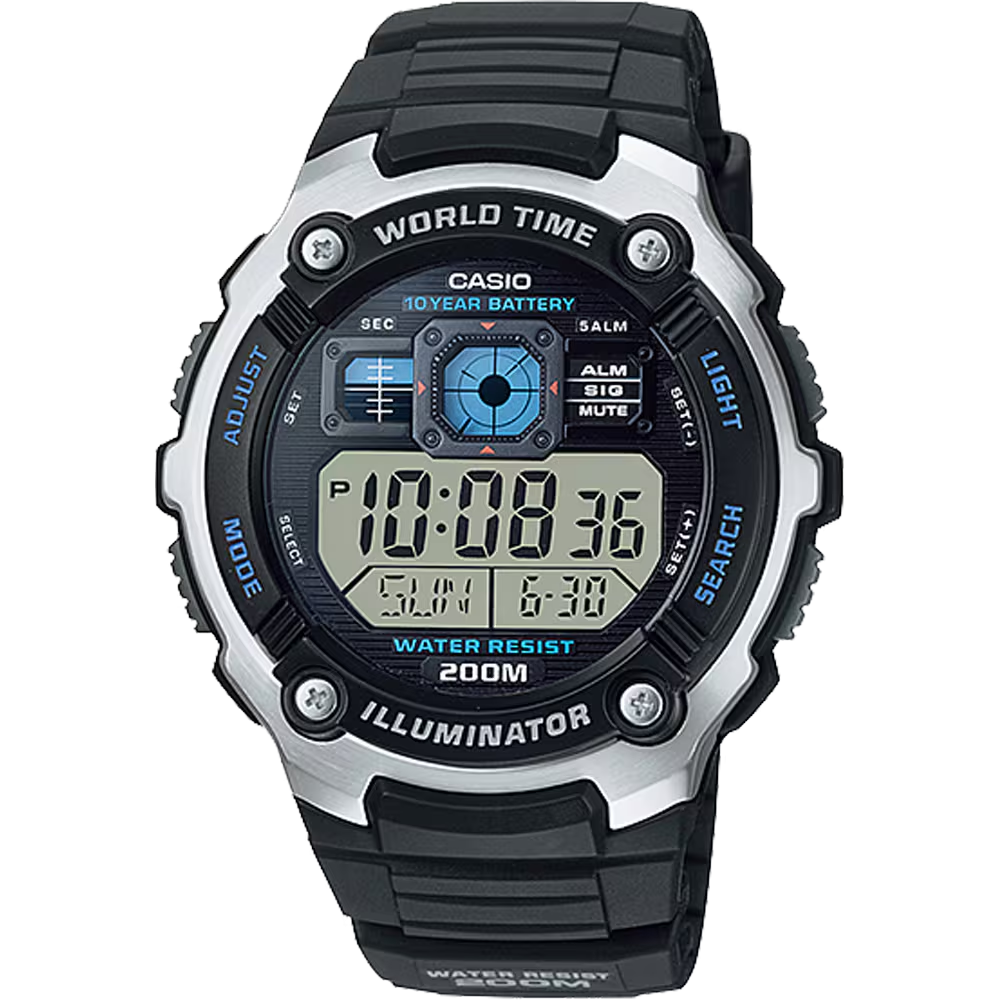 CASIO DIGITAL MENS WATCH AE-2000W-1AVDF