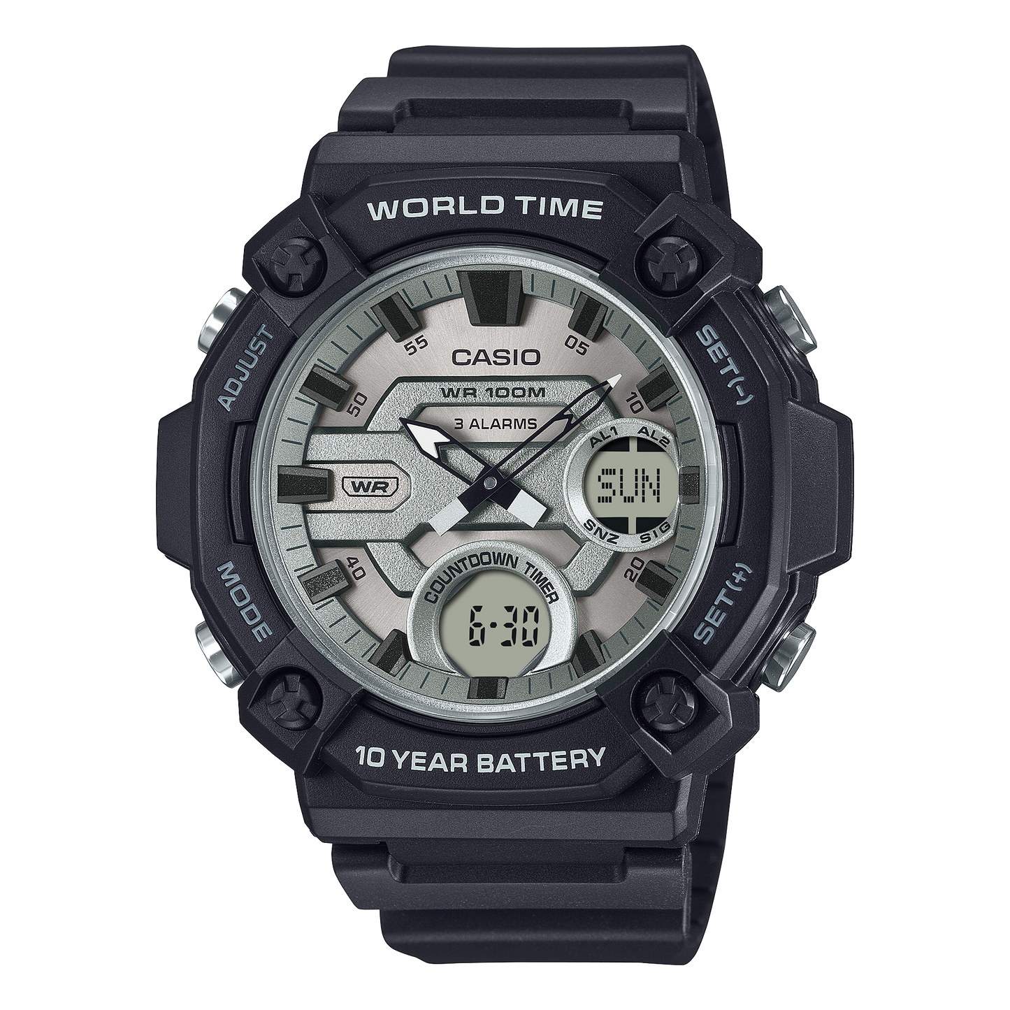 CASIO Analog-Digital Combination Men Watch AEQ-120W-7AVDF