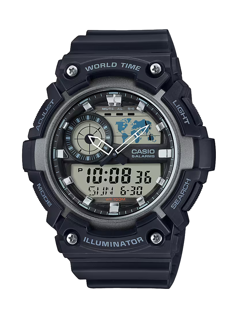 CASIO DIGITAL MENS WATCH AEQ-200W-1AVDF
