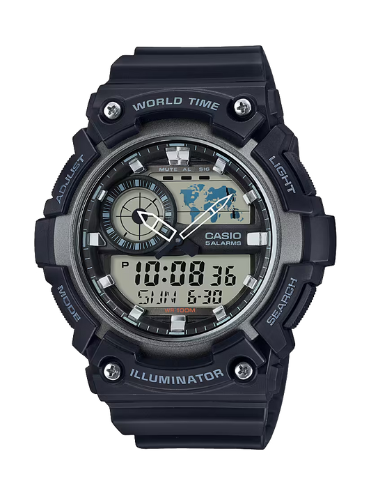 CASIO DIGITAL MENS WATCH AEQ-200W-1AVDF