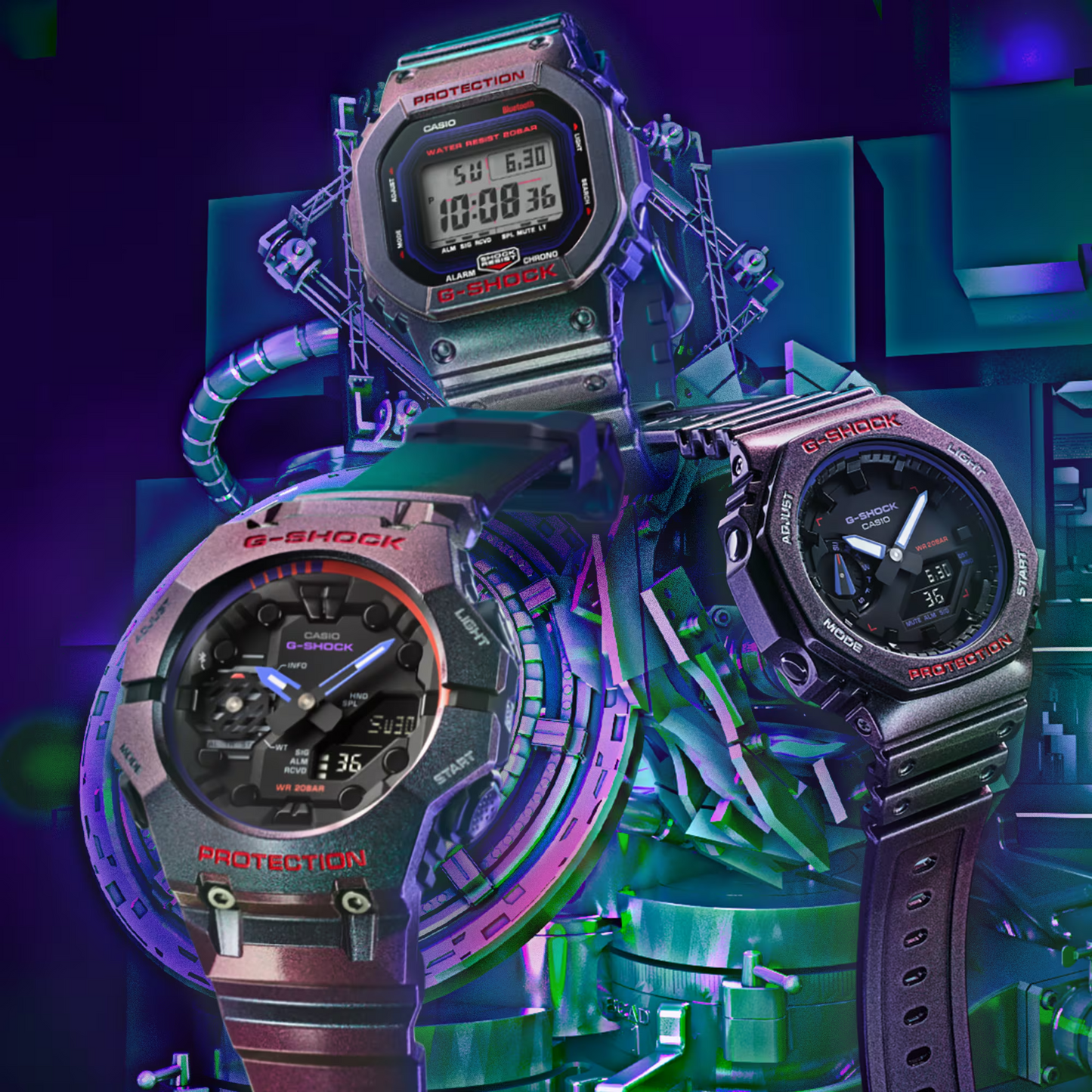 G-SHOCK BLUETOOTH MOBILE LINK CASUAL MEN WATCH GA-B001AH-6ADR