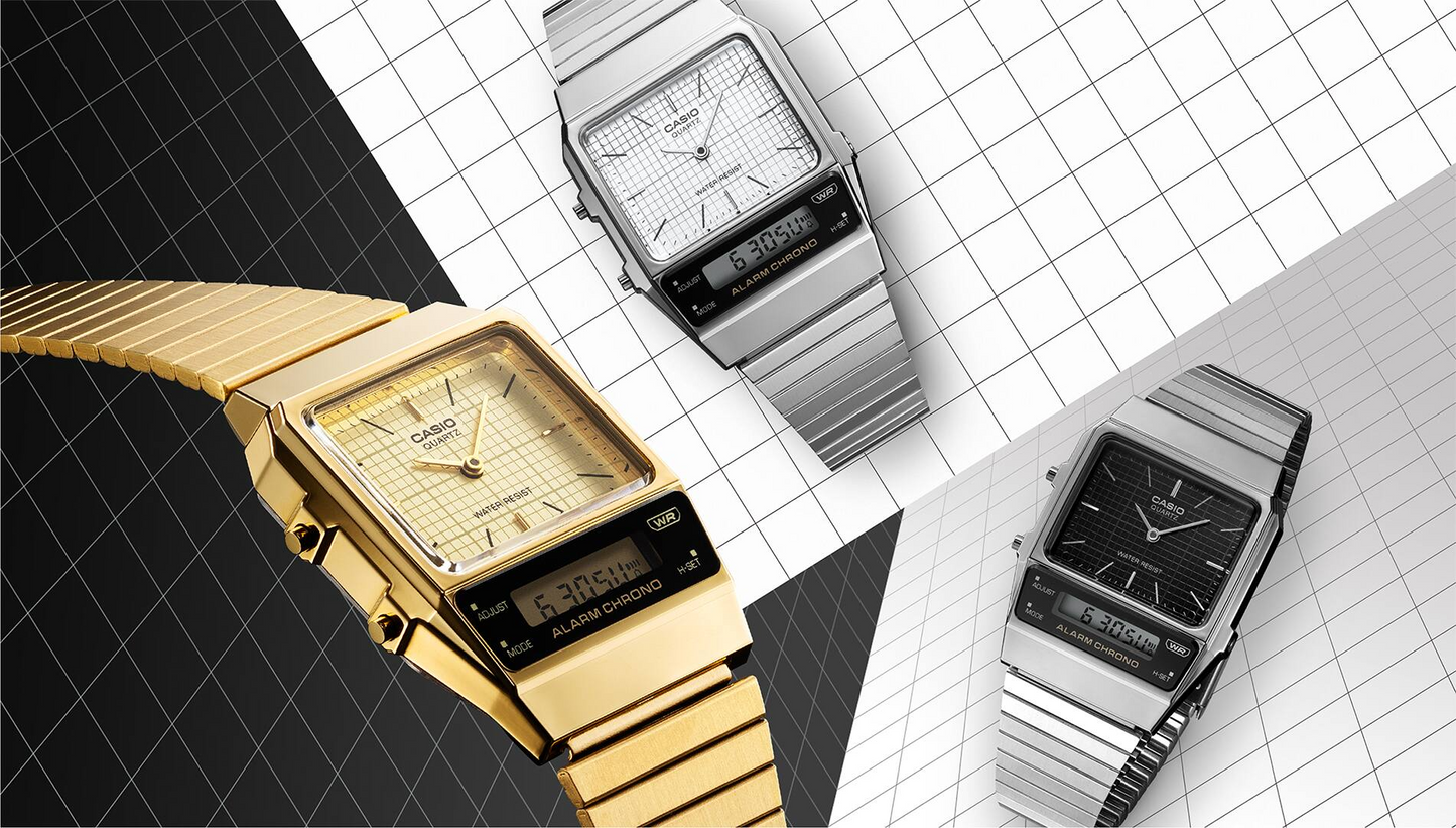 CASIO VINTAGE UNISEX WATCH AQ-800EG-9ADF