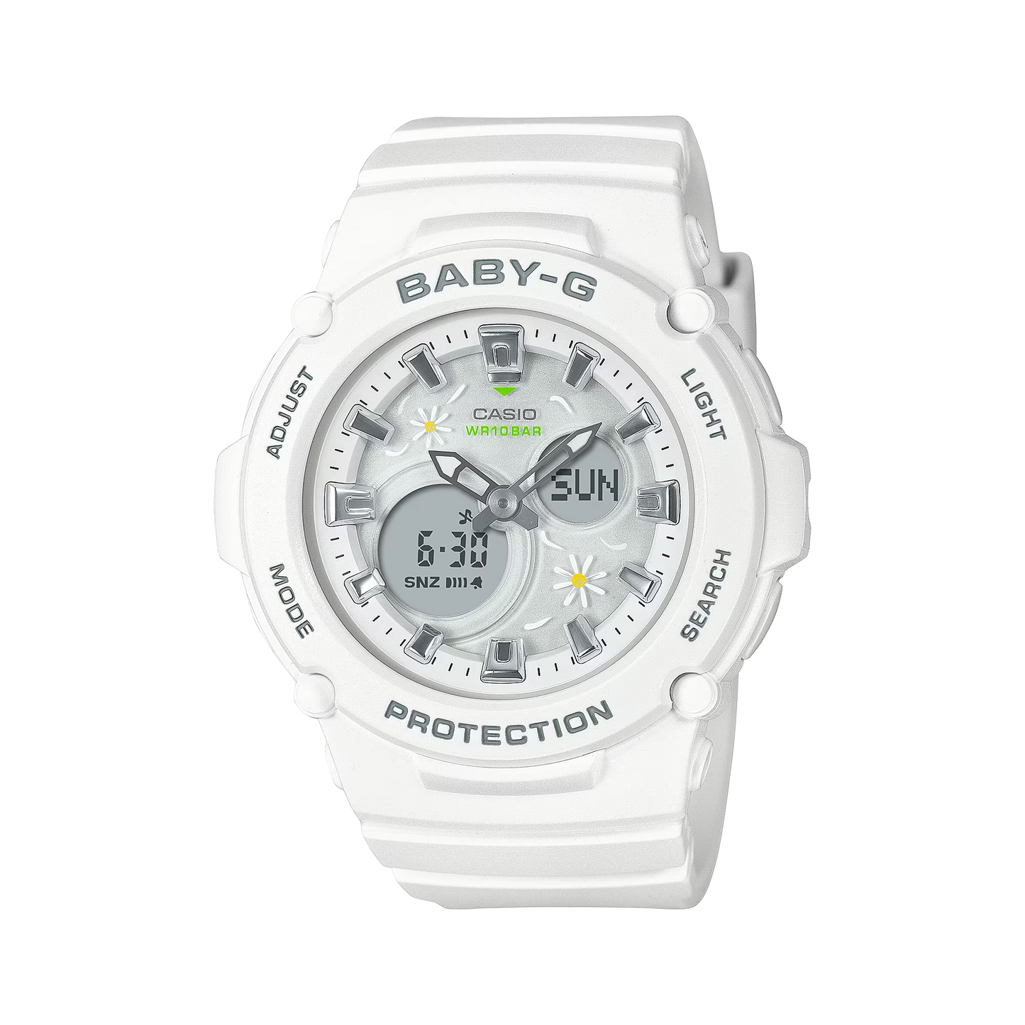 Casio Baby-G BGA-270FL-7ADR Analog Digital Ladies Watch, White