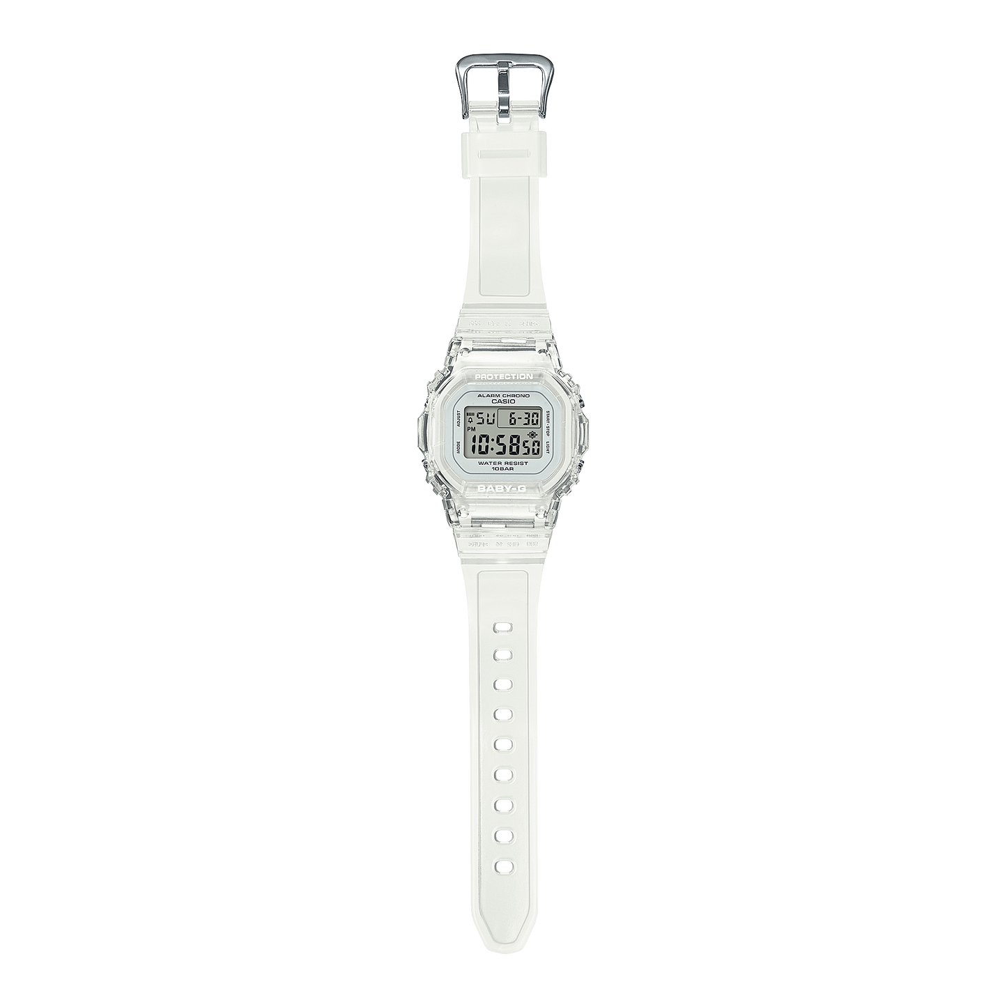 Casio G-Shock BGD-565S-7DR Digital Ladies Watch, White