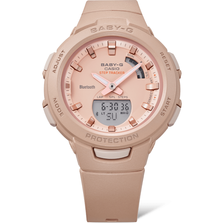 Casio BSA-B100CS-4ADR Baby-G Women Watch, Pink