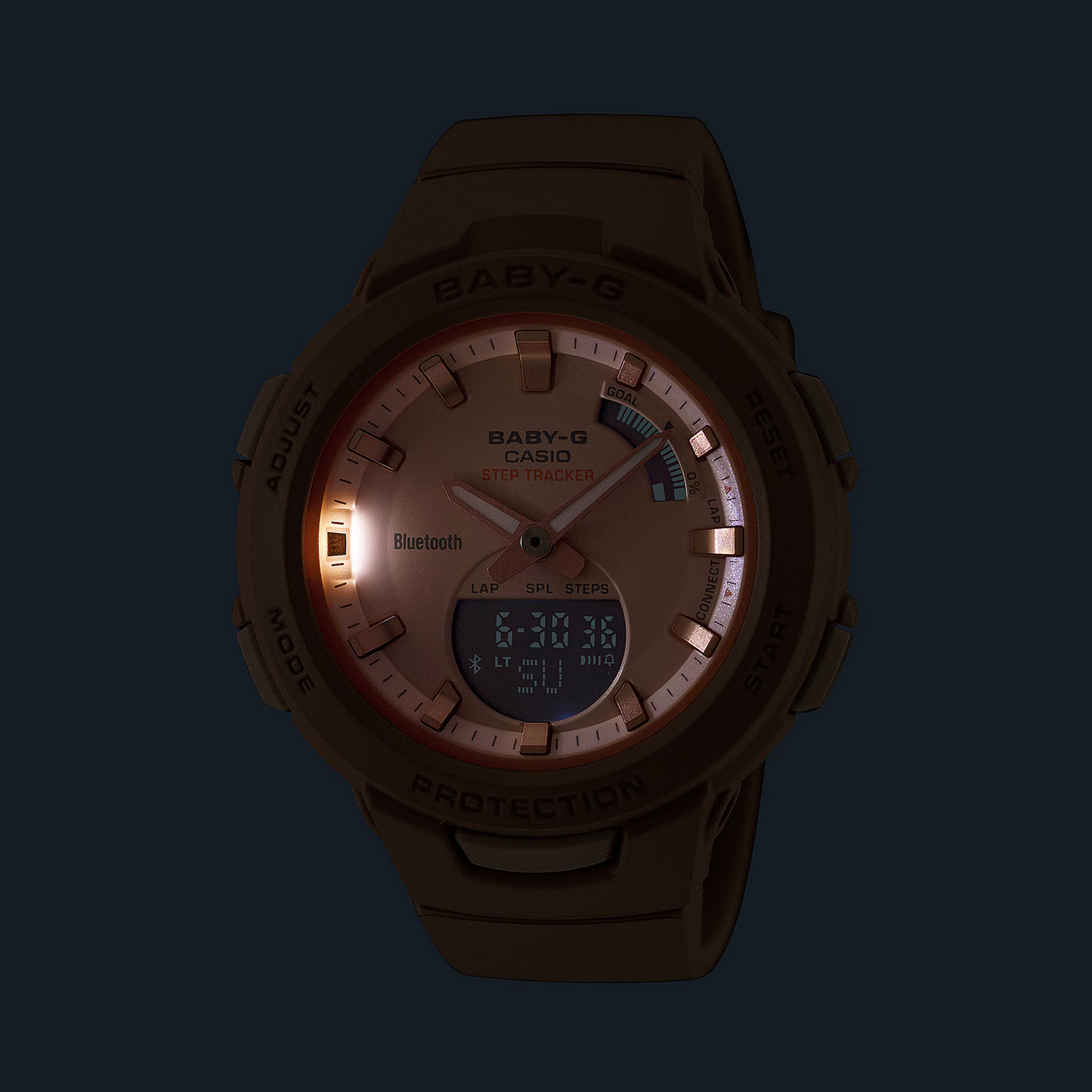 Casio BSA-B100CS-4ADR Baby-G Women Watch, Pink