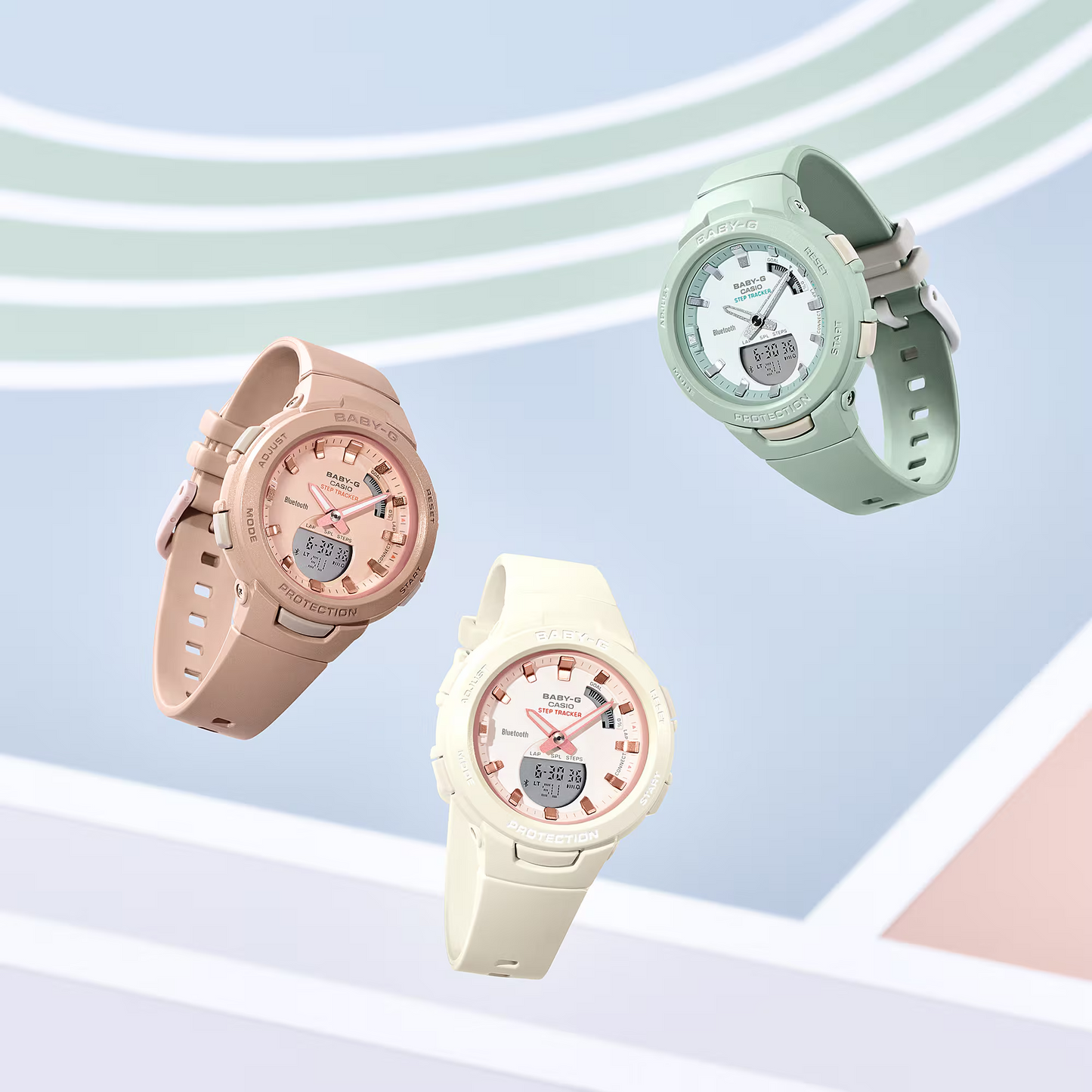 Casio BSA-B100CS-4ADR Baby-G Women Watch, Pink