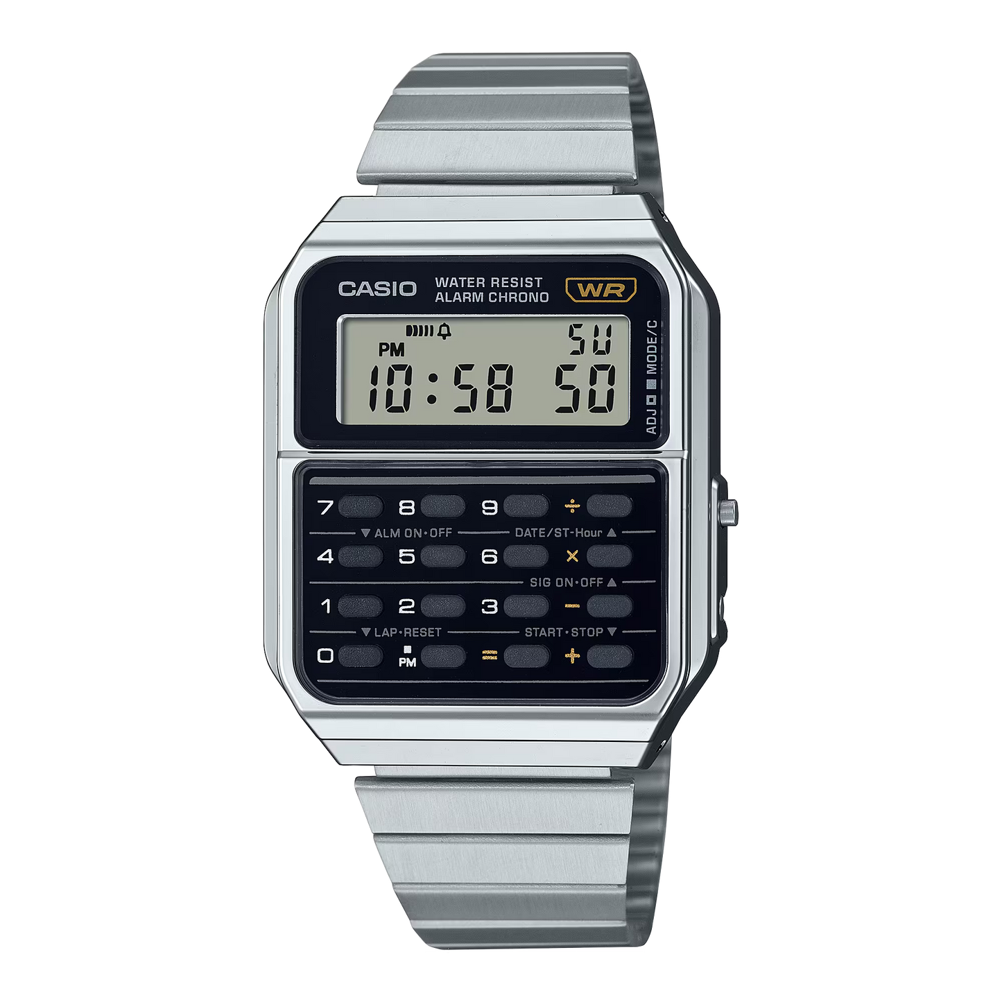 CASIO DIGITAL UNISEX VINTAGE WATCH CA-500WE-1ADF