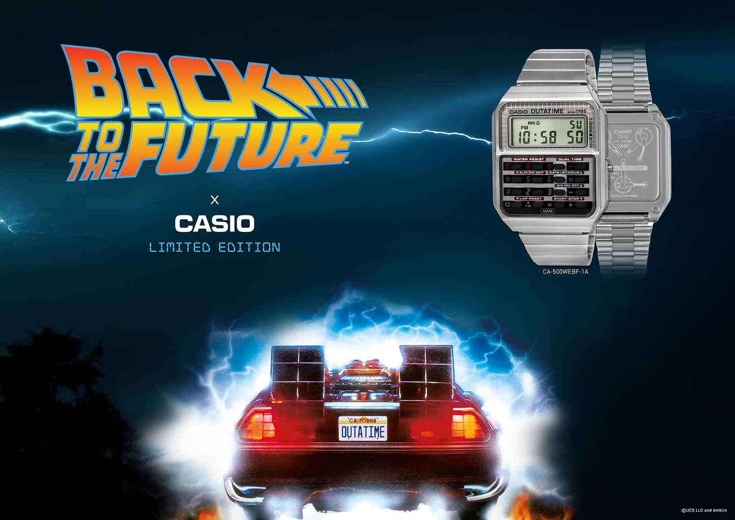 CASIO Back to the Future Collaboration Model CA-500WEBF-1ADR PRE-BOOKING NOW