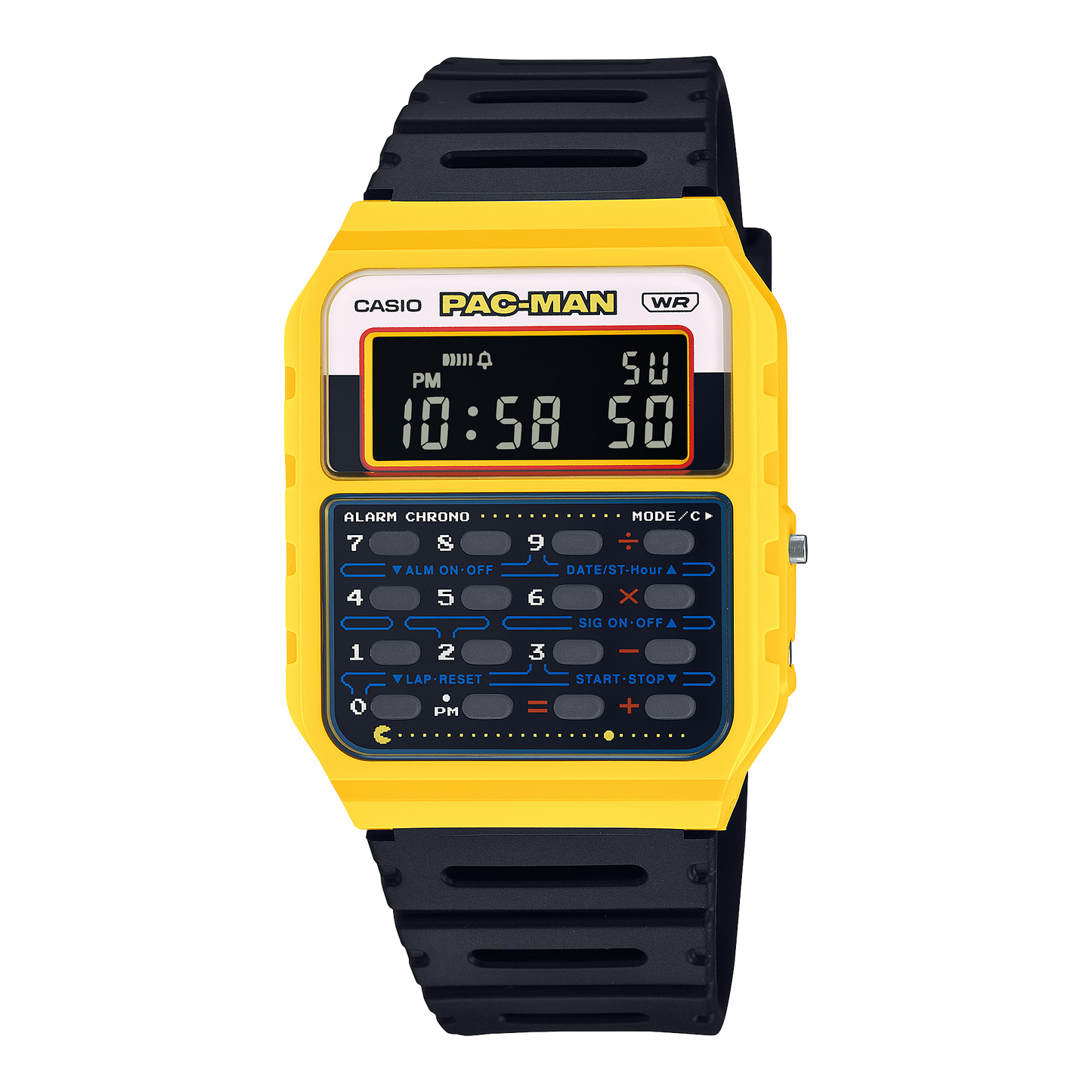 CASIO UNISEX PAC-MAN COLLABORATION MODEL CA-53WPC-1BDR
