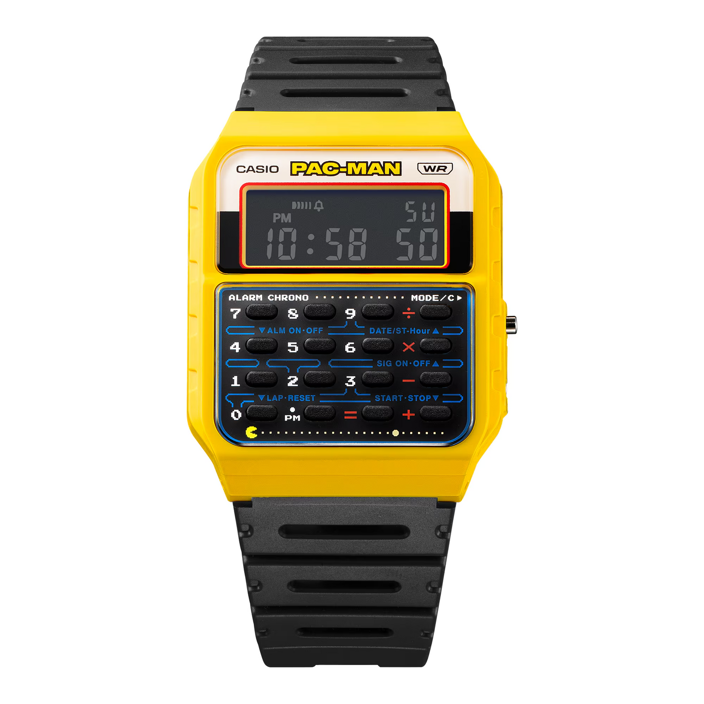 CASIO UNISEX PAC-MAN COLLABORATION MODEL CA-53WPC-1BDR