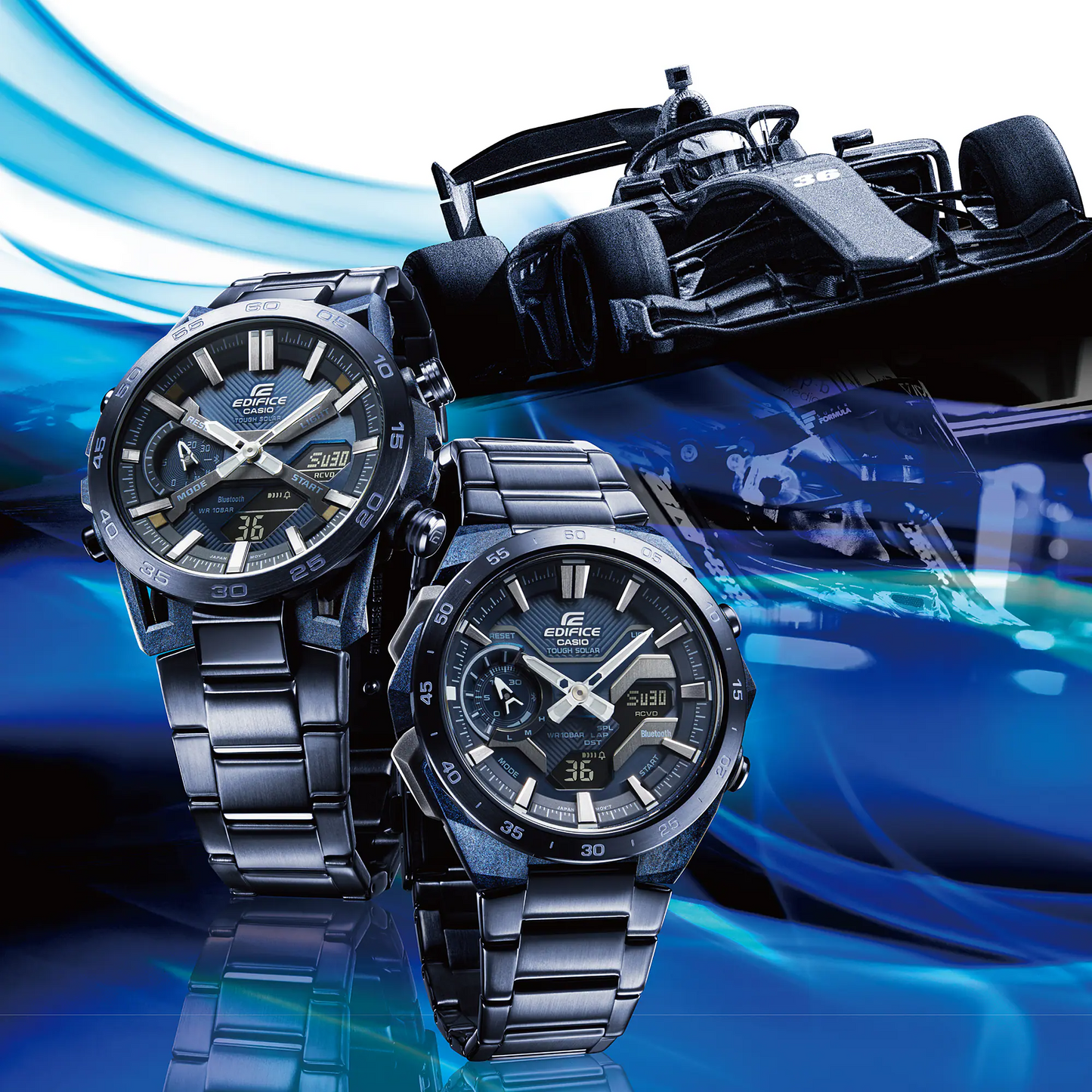 EDIFICE COOL BLUE SMARTPHONE LINK WATCH ECB-2200CB-2ADF