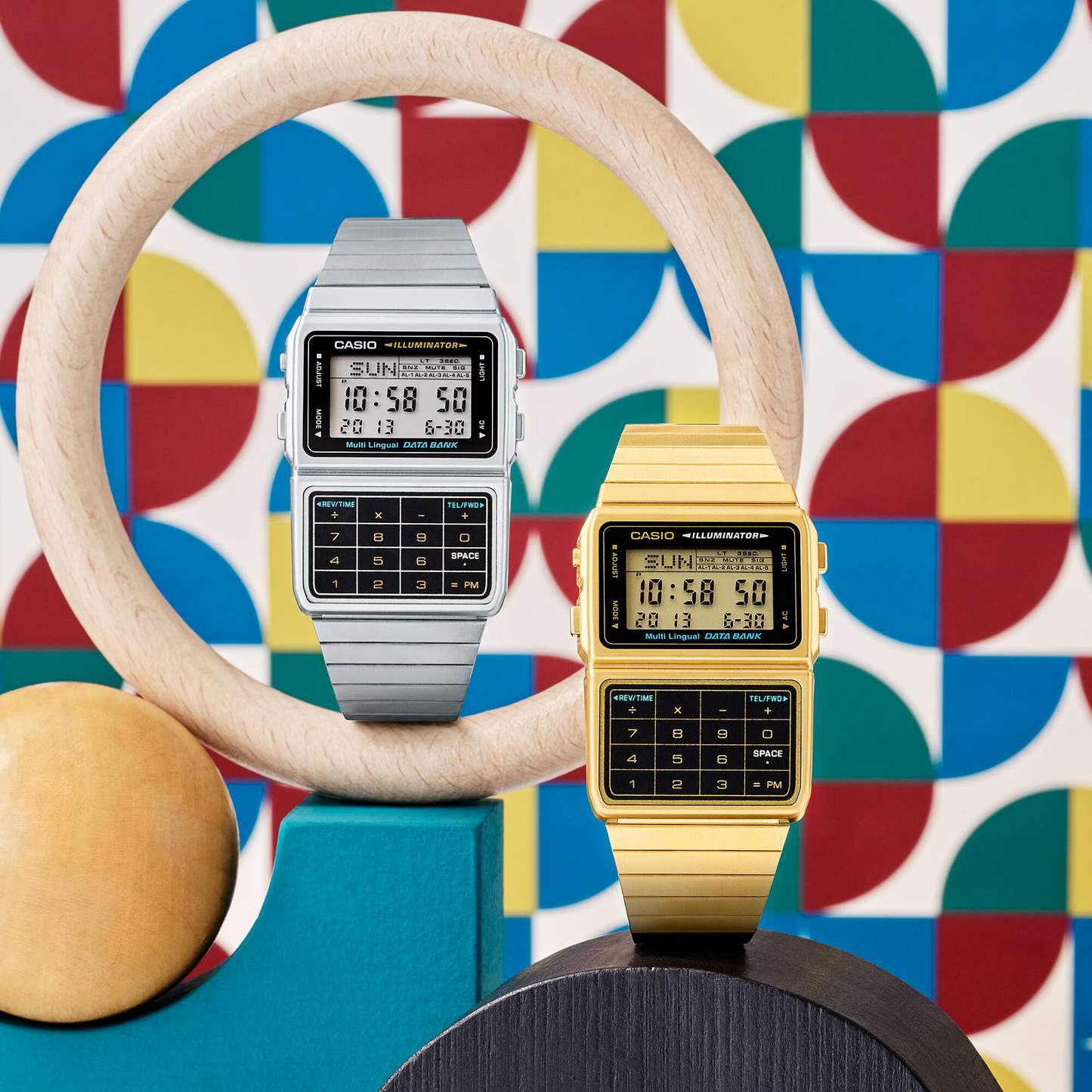 CASIO VINTAGE UNISEX DATABANK DIGITAL WATCH DBC-611-1DF