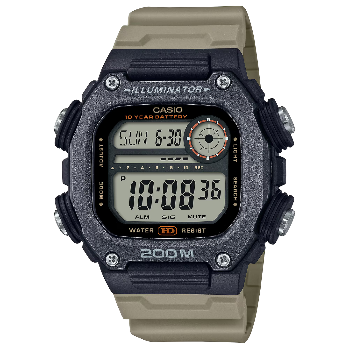 CASIO DIGITAL MENS WATCH DW-291HX-5AVDF