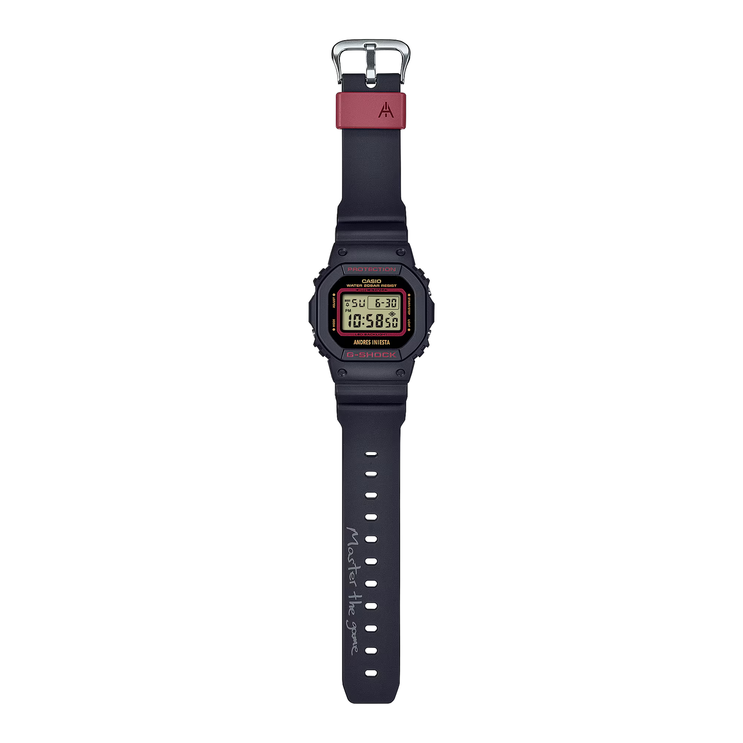WORLD CLASS PROFESSIONAL FOOTBALL PLAYER ANDRÉS INIESTA SIGNATURE MODEL DW-5600AI-1DR