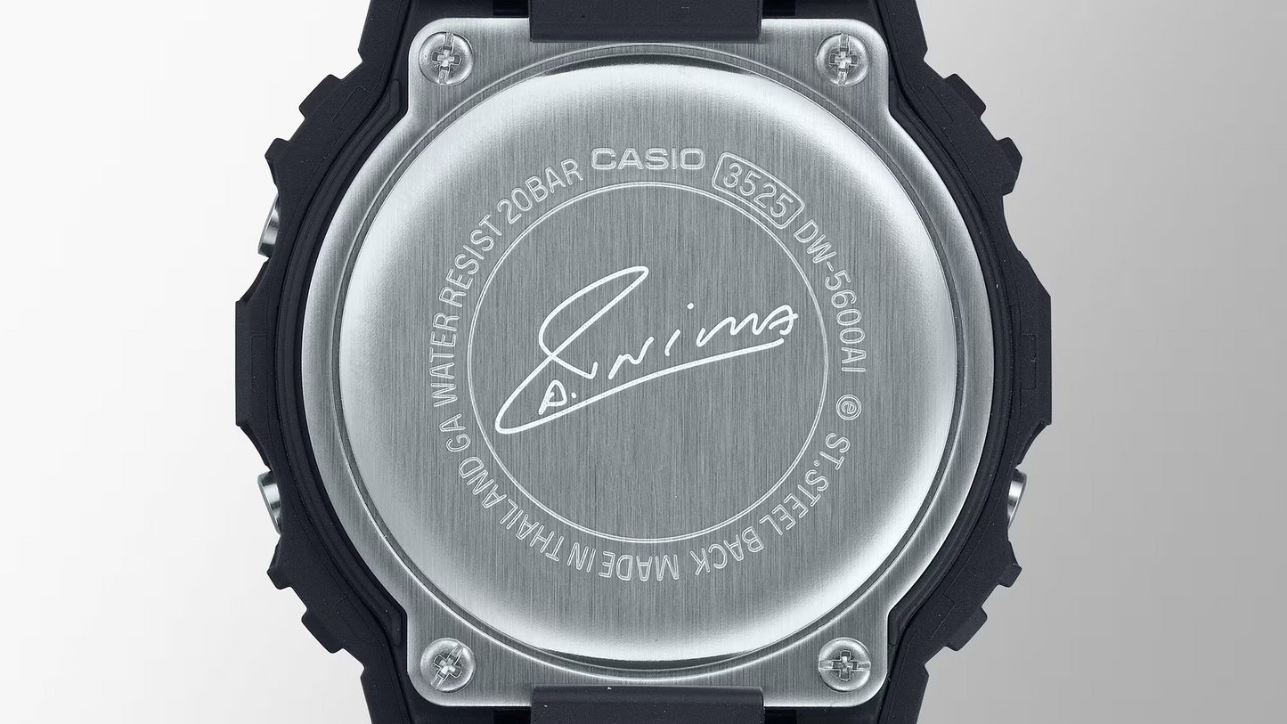 WORLD CLASS PROFESSIONAL FOOTBALL PLAYER ANDRÉS INIESTA SIGNATURE MODEL DW-5600AI-1DR