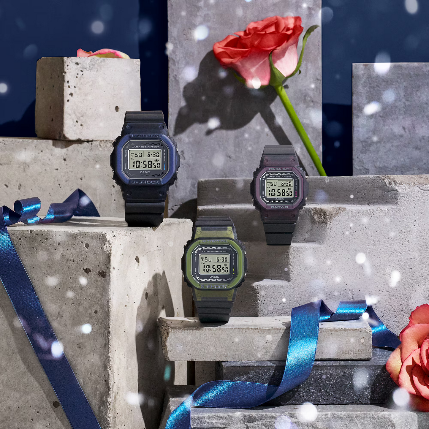 G-SHOCK DIGITAL WOMEN'S WATCH GMD-S5610RS-8DR