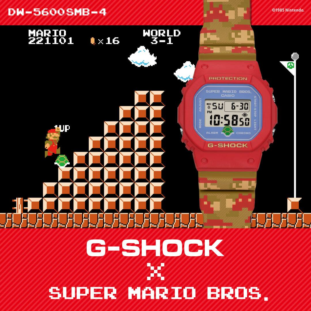 SUPER MARIO BROTHERS-themed Watch G-SHOCK DW-5600SMB-4DR