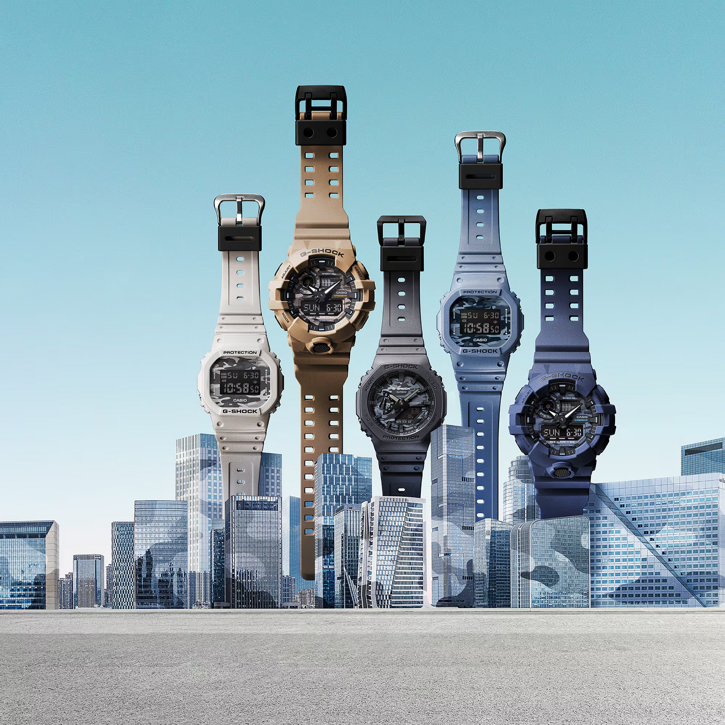G-SHOCK MEN CAMOUFLAGE WATCH DW-5600CA-8DR