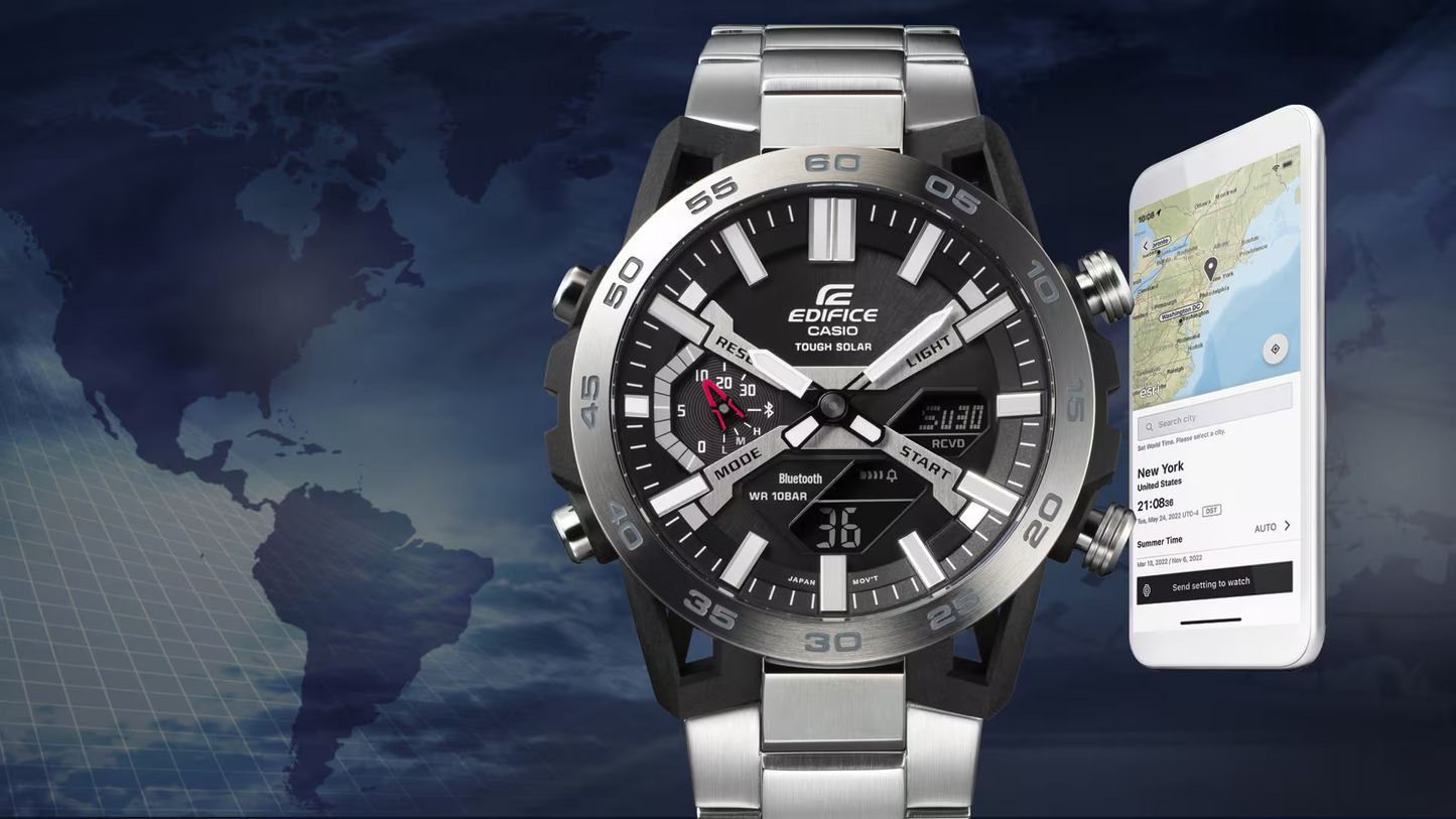 EDIFICE SMARTPHONE LINK MEN WATCH ECB-2000D-1ADF