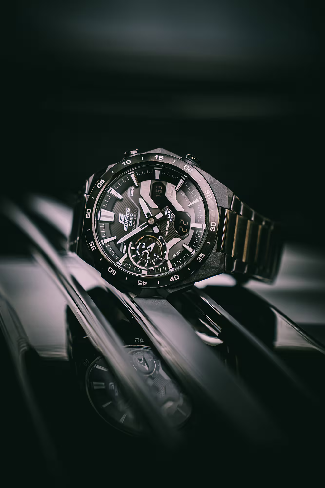 EDIFICE SMARTPHONE LINK WINDFLOW MEN WATCH ECB-2200DC-1ADF