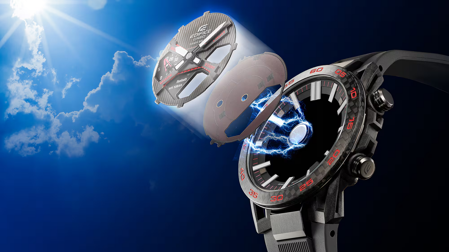 EDIFICE SMARTPHONE LINK MENS WATCH ECB-2200RC-1A9DF