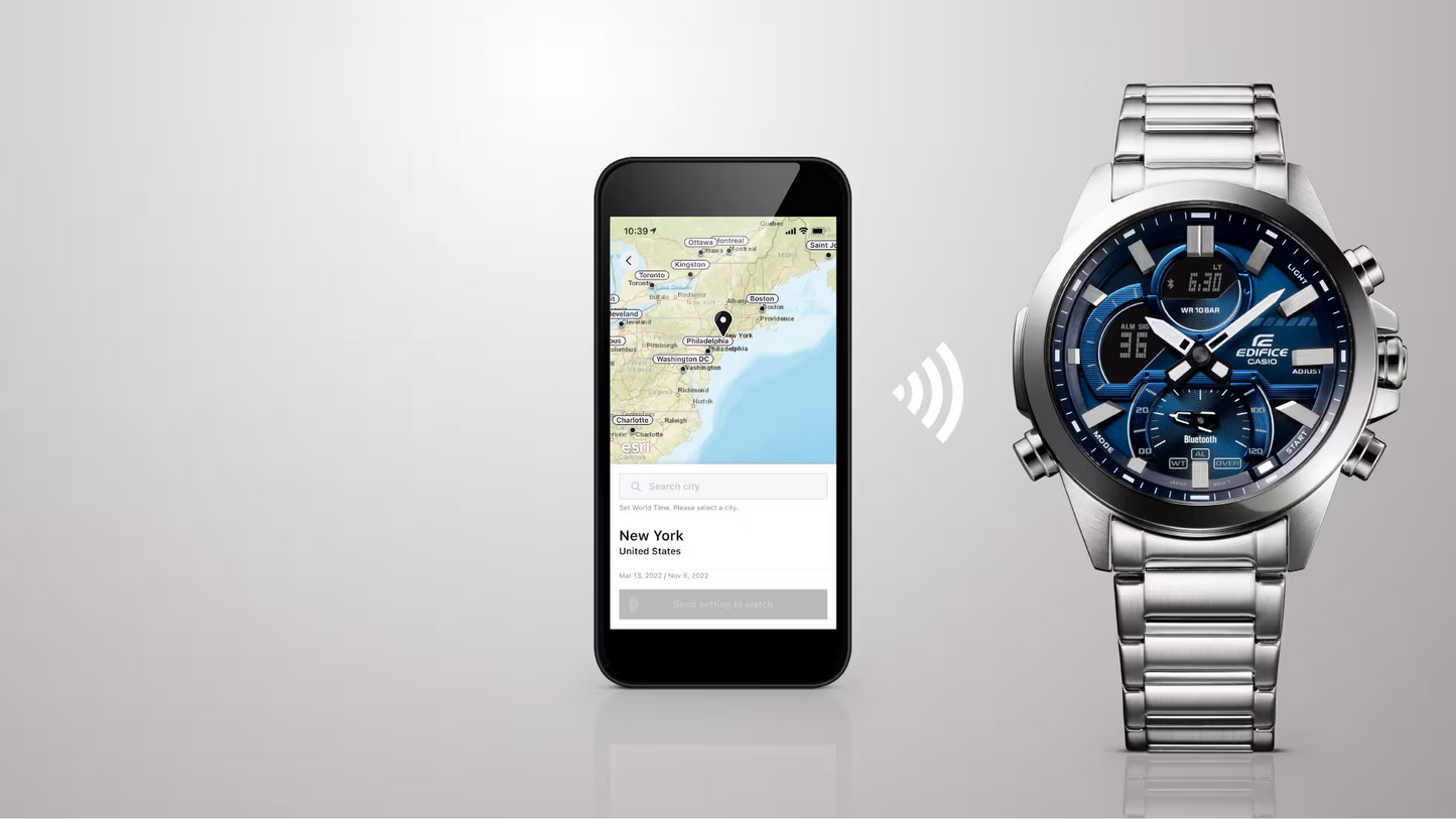 EDIFICE SMARTPHONE LINK MEN WATCH ECB-30D-2ADF