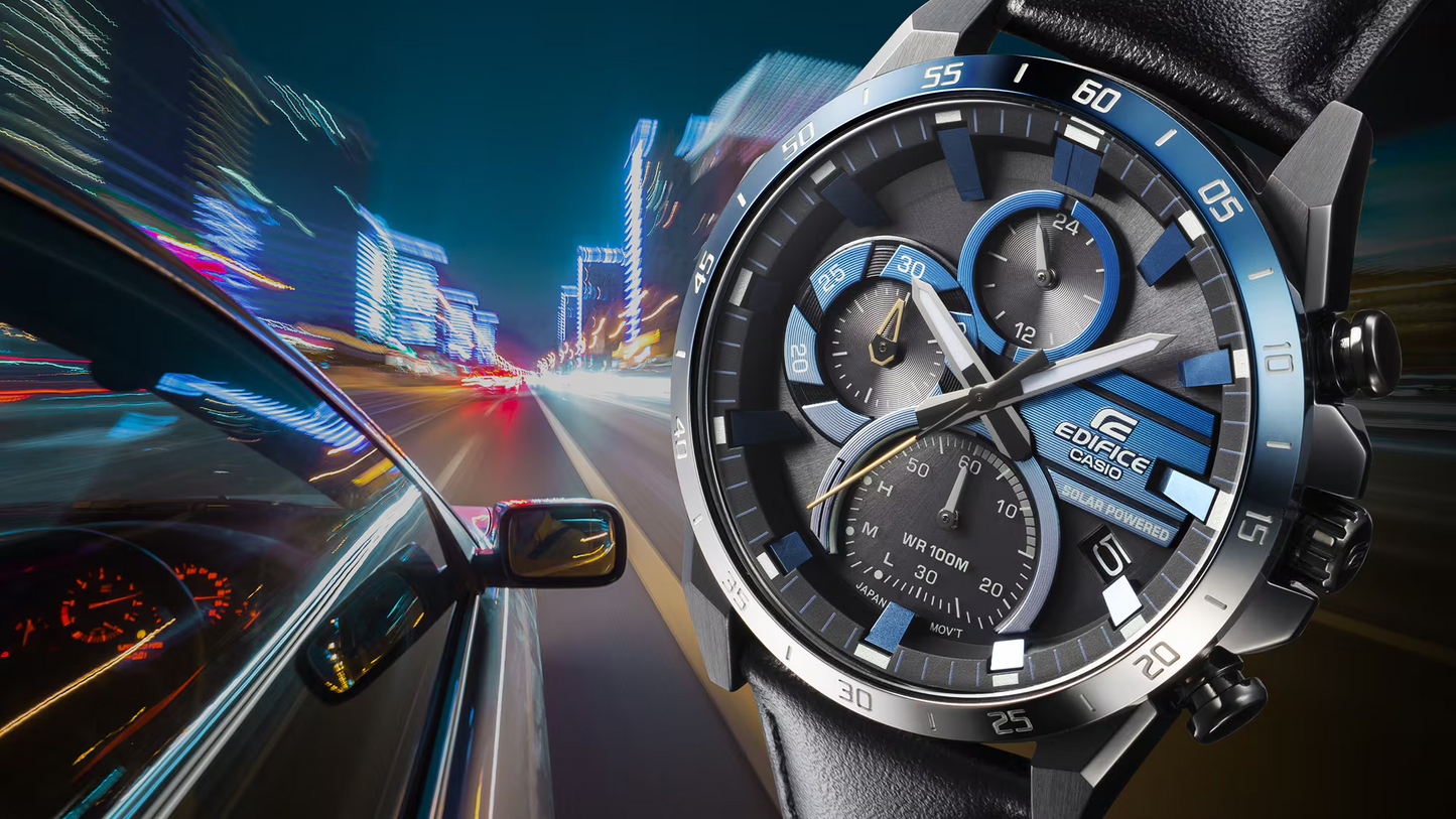 EDIFICE SOLAR POWERED CHRONOGRAPH MEN WATCH EQS-940NL-1AVUDF