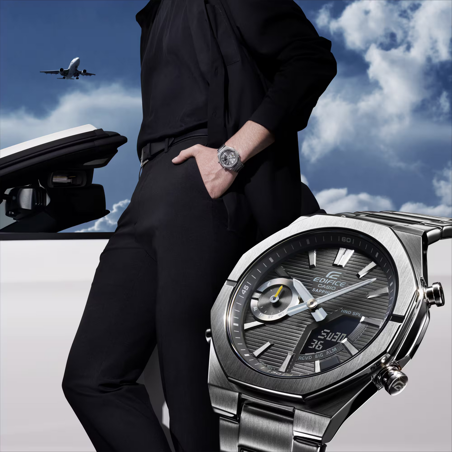 EDIFICE SMARTPHONE LINK MENS WATCH ECB-S10D-8ADF