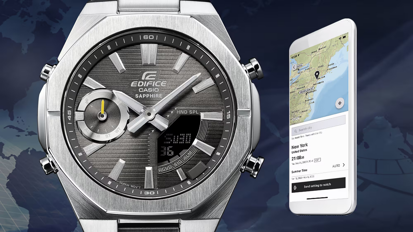EDIFICE SMARTPHONE LINK MENS WATCH ECB-S10D-2ADF