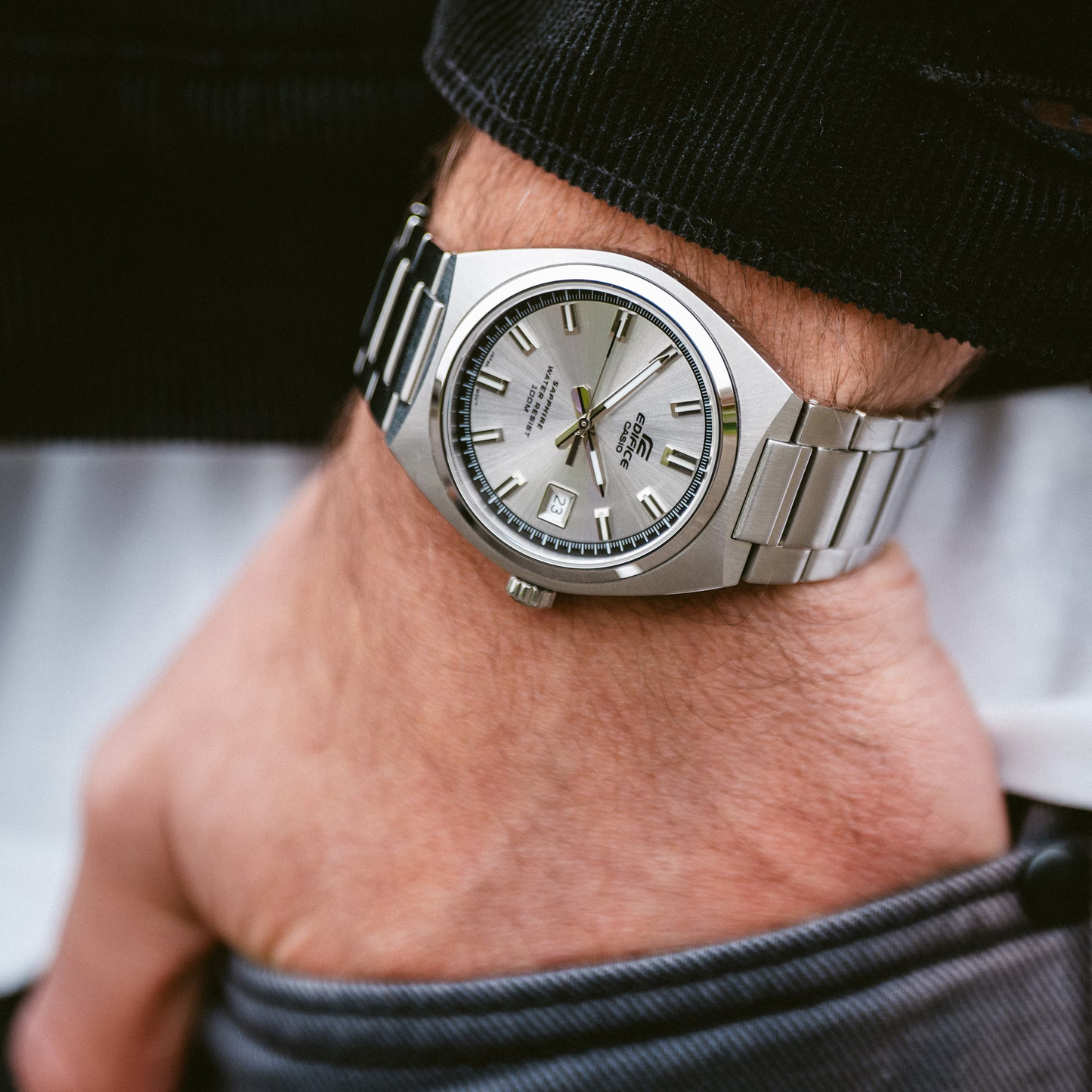 EDIFICE STANDARD ANALOG MENS WATCH EFB-109D-7AVDF