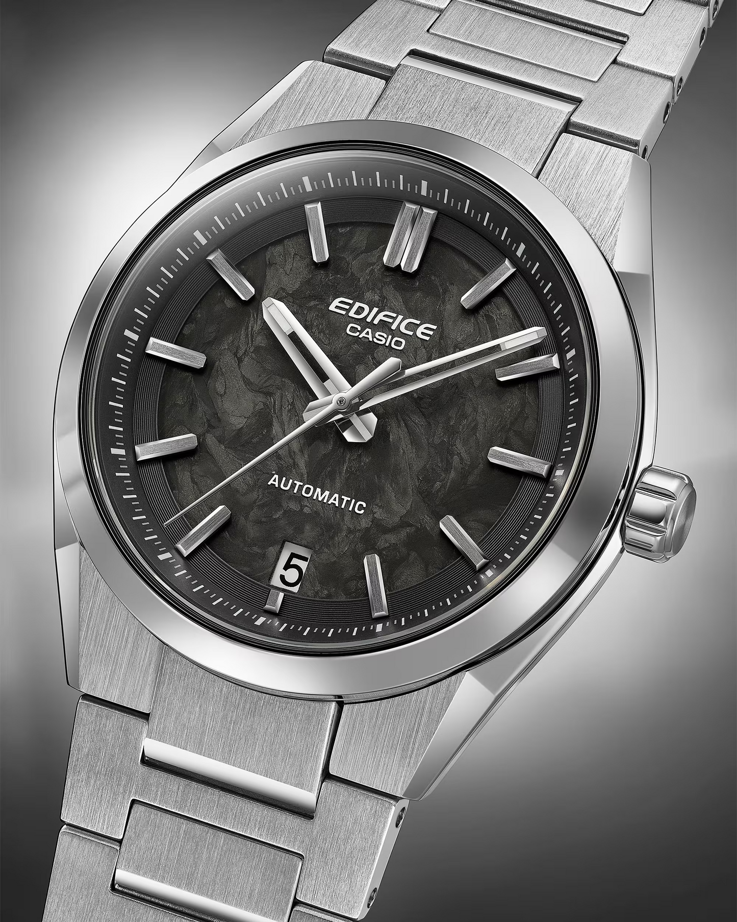 EDIFICE EFK-100CD-1ADR FORGED CARBON AUTOMATIC MENS WATCH