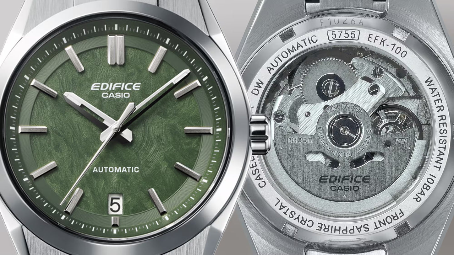 EDIFICE EFK-100D-3ADR AUTOMATIC MOVEMENT MENS WATCH
