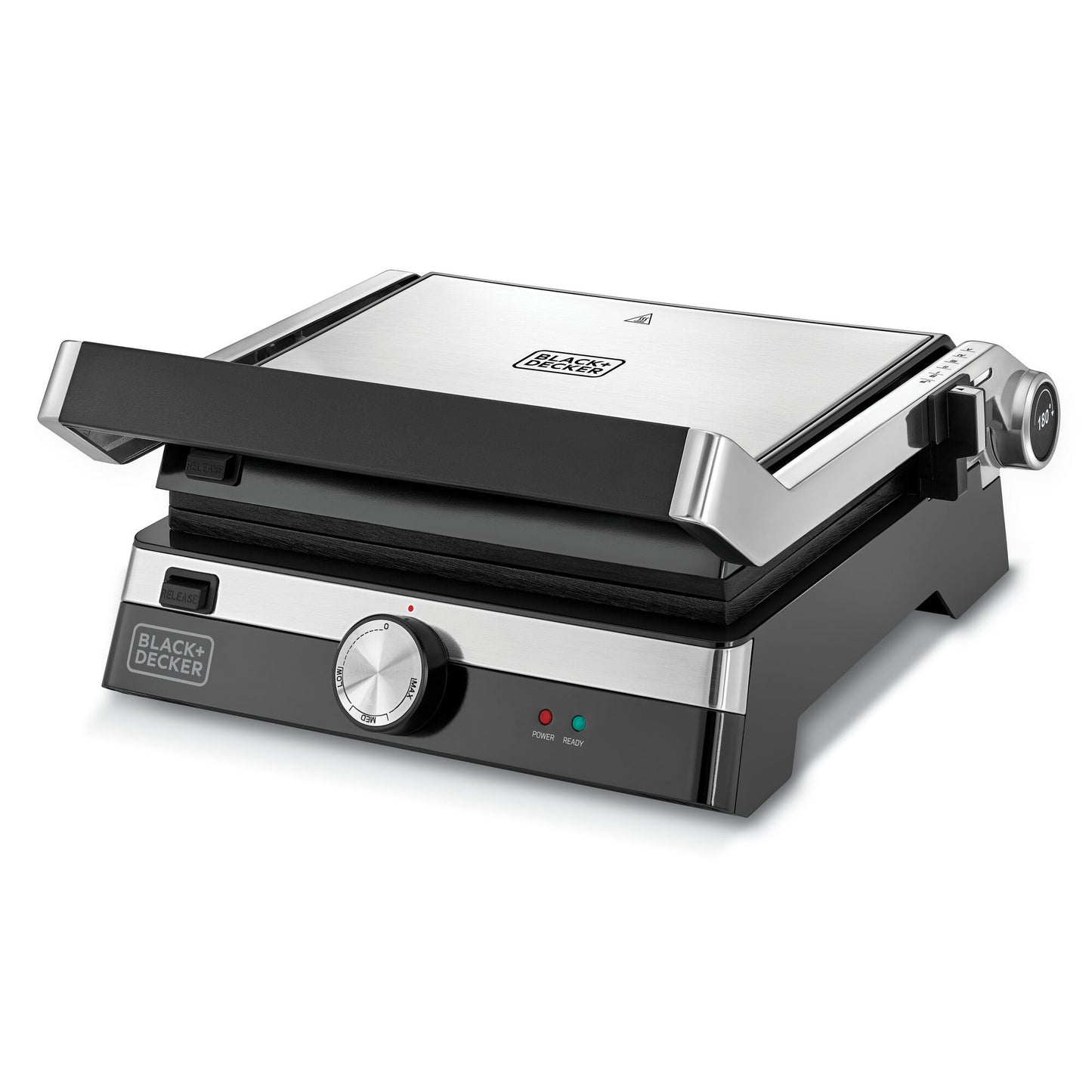 BLACK & DECKER 2000W Family Health Grill, Black/Silver - Cg2000-B5