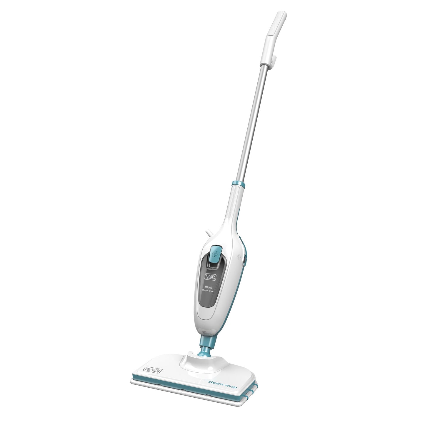 BLACK & DECKER1300W 10-in-1 Steam Mop, White/Blue - FSMH13E10-B5