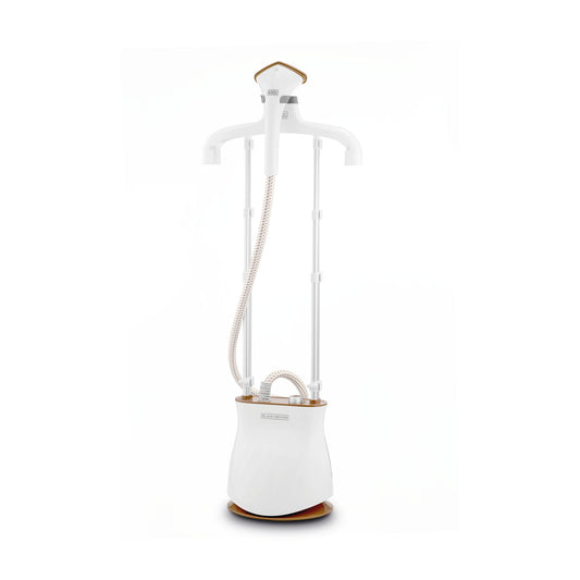 BLACK & DECKER 2400W 1.5L Upright Garment Steamer 35gm/min Steam, With Adjustable Double Poles Rotary Wheels, Multiple Attachments, For Quick Wrinkle Free&Santized Garment - GST2400-B5