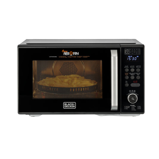 BLACK & DECKER 4-in-1 Digital Microwave Oven with Air Fryer, Grill Convection, 29L - MZAF2910-B5