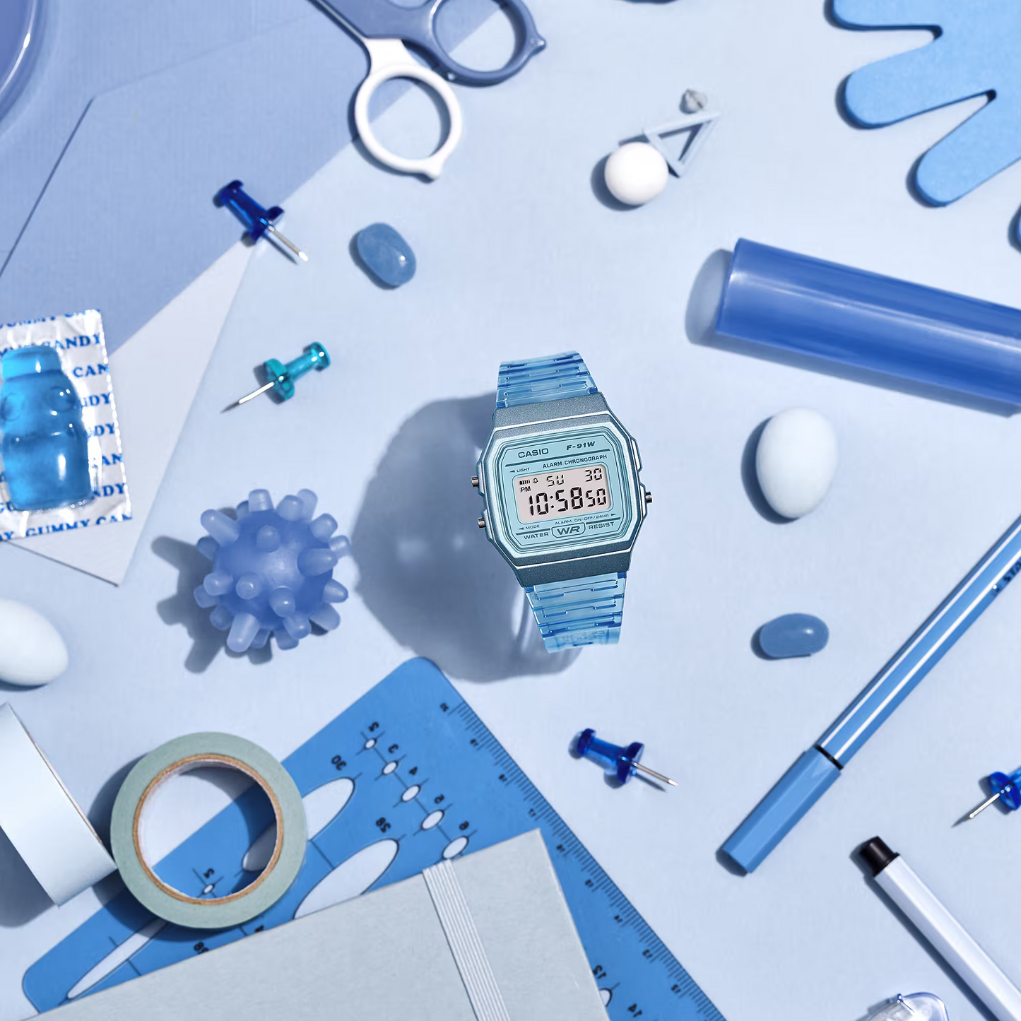 CASIO UNISEX DIGITAL WATCH F-91WS-2DF